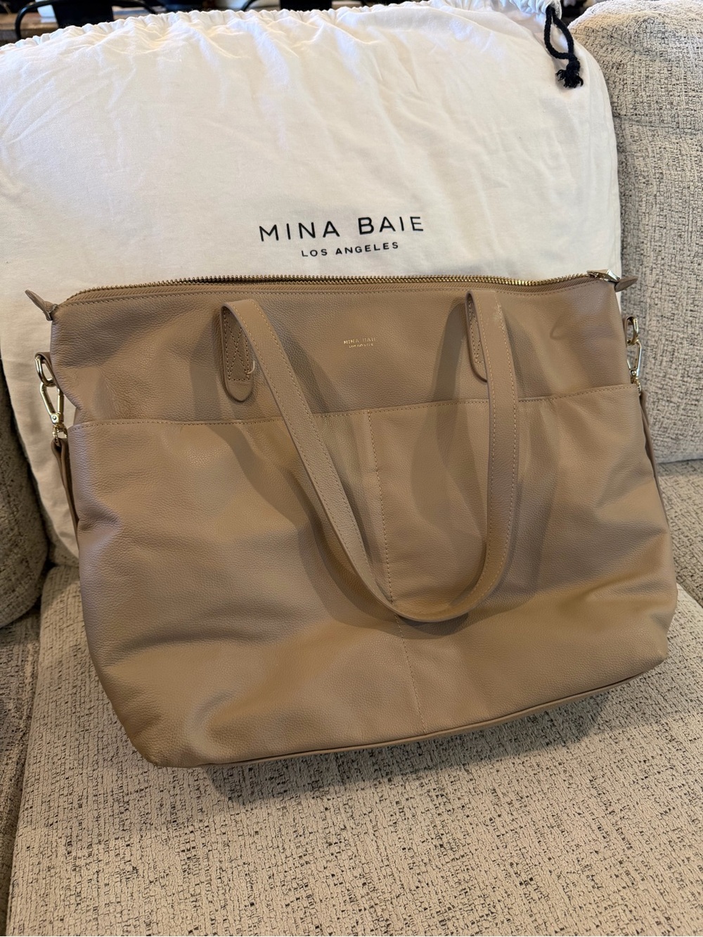 Mina Baie Full Leather Amelia -desert
